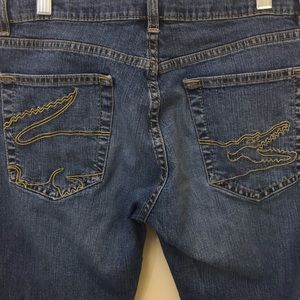 Lacoste Women’s Jeans euSz 38. With Alligator embroidered pockets